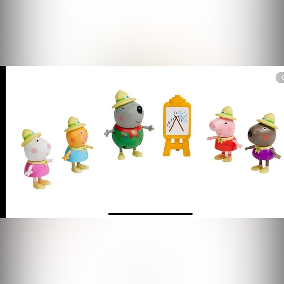 Peppa Pig Mini Camping Friends Mini Figures Candy Cat, Danny Dog, Suzy Sheep - Picture 2 of 2